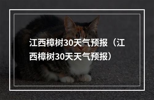 樟树乡天气预报更新通知