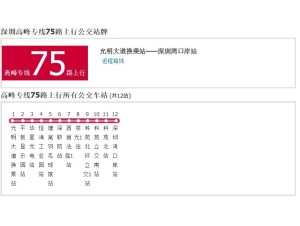 75路最新路线全面解析与查询指南