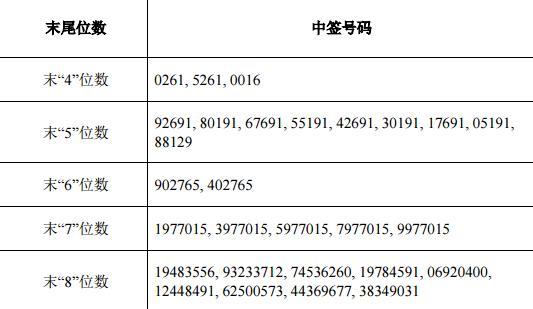 新股中签号揭晓及其市场影响分析