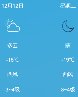 双鸭山最新天气预报通知