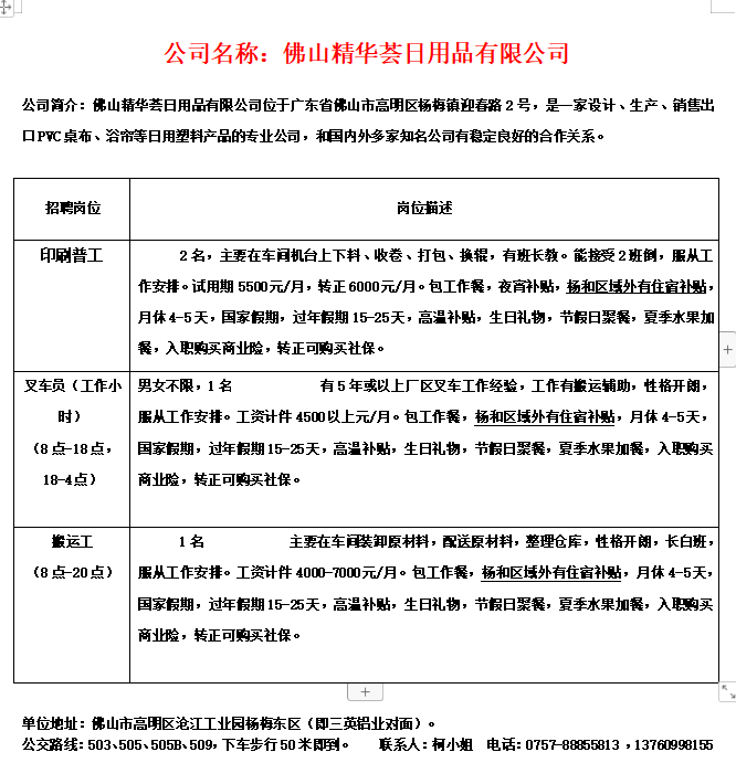 鹤山沙坪最新招聘动态及其社会影响分析