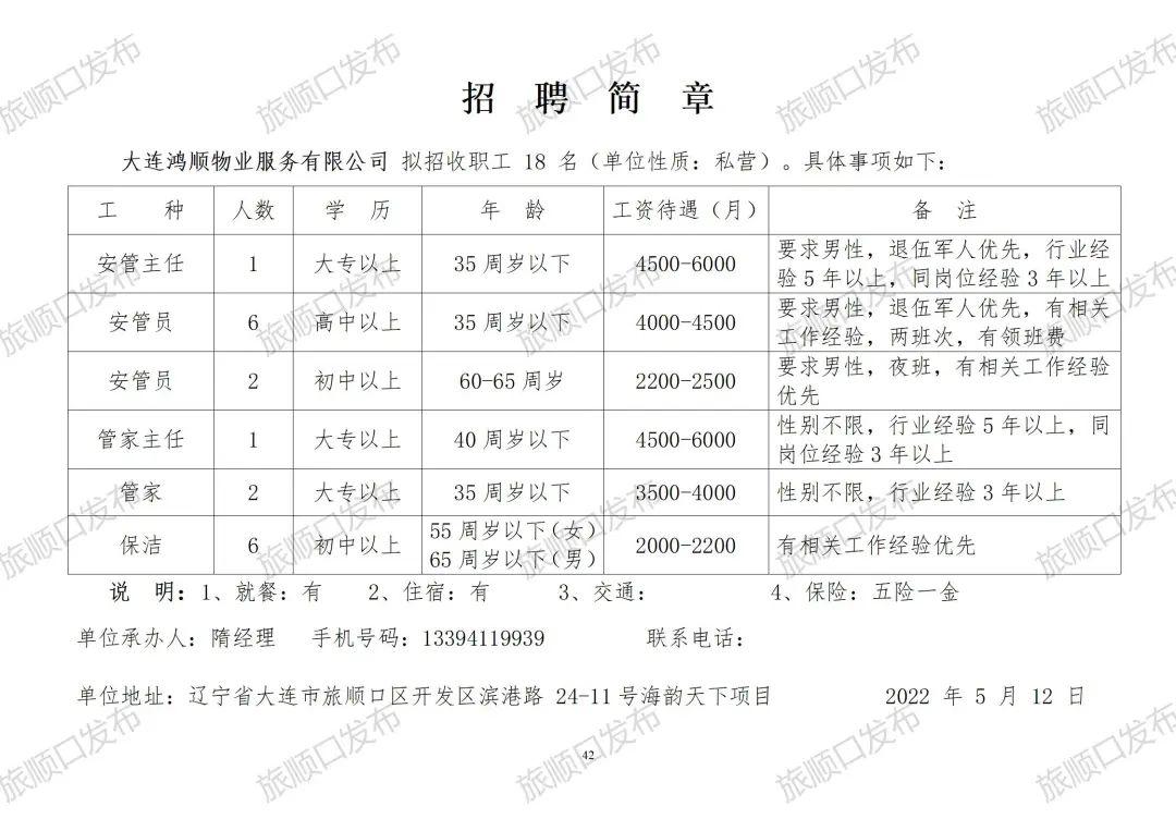 大连戚秀玉最新招聘信息详解